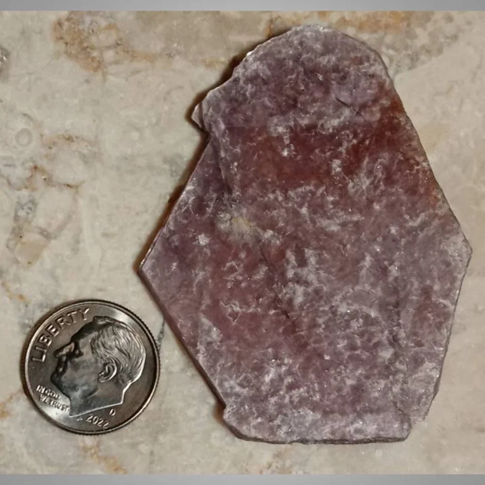 mica lepidolite mineral rock crystal slice 01 BALANCE protection FOCUS